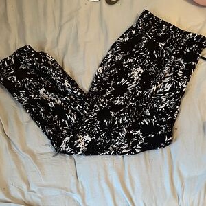 Buffalo David Bitton Black and White Patterned Pants